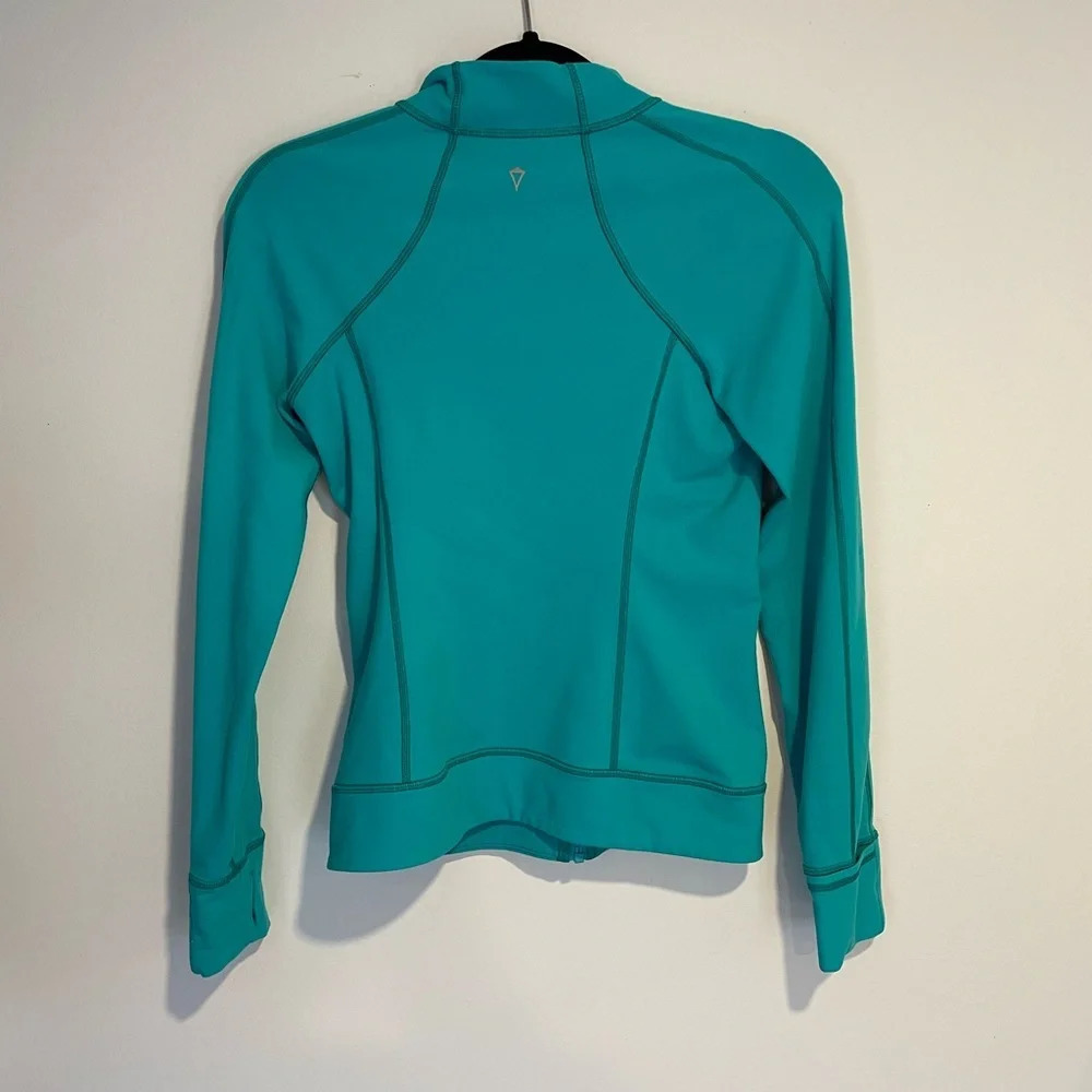 Ivivva Perfect Your Practice Blue Girls Full Zip Jacket - Picture 2 of 8